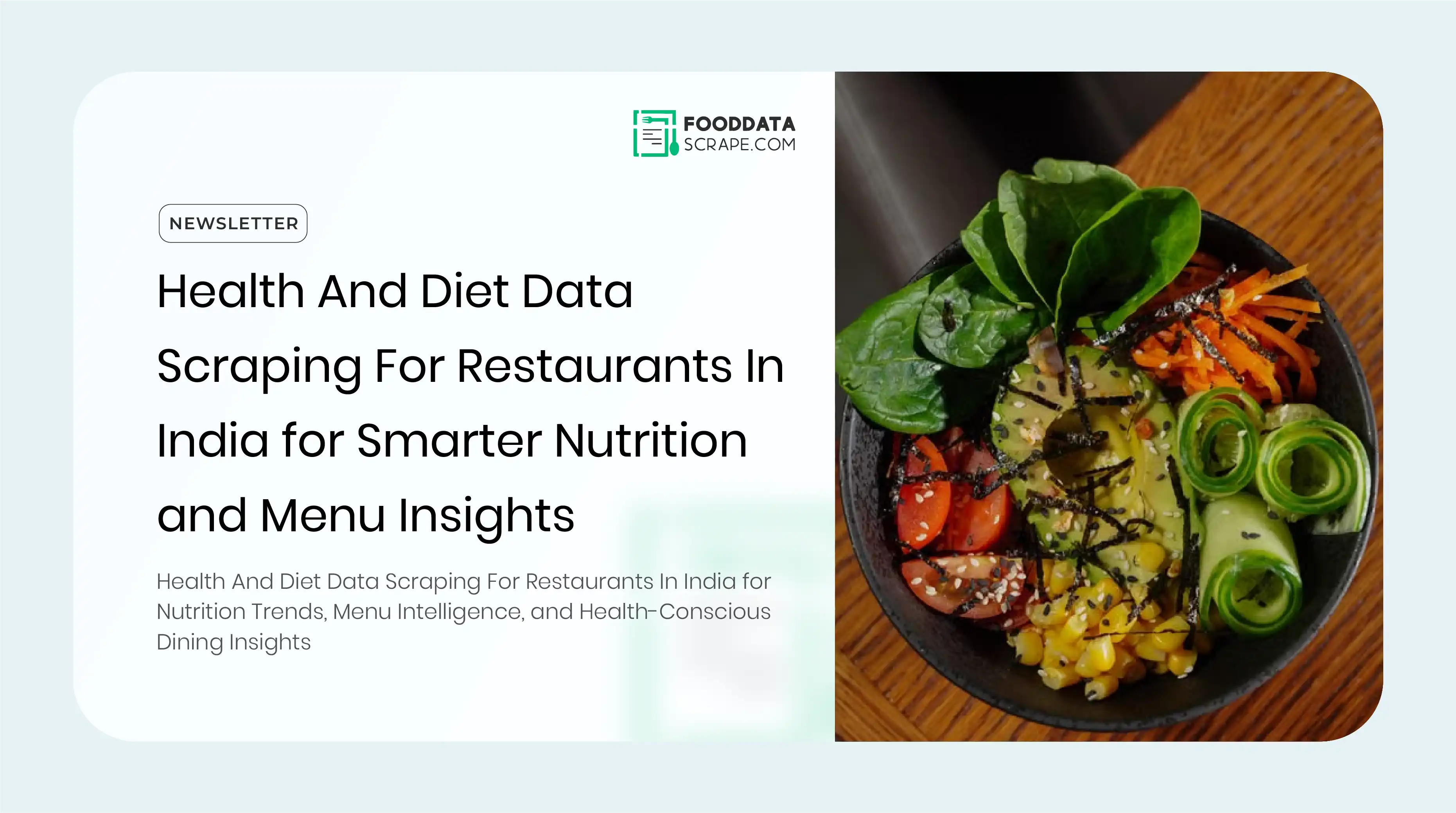 Health And Diet Data Scraping For Restaurants In India for Smarter Nutrition and Menu Insights